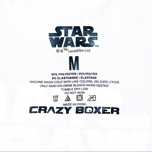 Disney Star Wars Logo Crazy Boxer Briefs Novelty Underwear Blue Yellow Mens - Picture 3 of 11